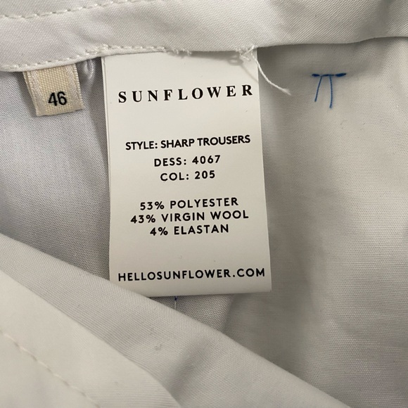 Sunflower designer men’s stretch wool trousers size 46 (Medium) - Picture 4 of 4